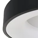 Steinhauer ceiling luminaire RINGLEDE - Ø 48CM large, round, direct / indirect IP20, black matt dimmable