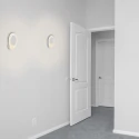 Steinhauer Wand- en plafondarmatuur LIDO rond, instelbaar, indirect, gebrüllt IP20, wit mat dimbaar