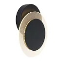 Wand- en plafondarmatuur LIDO rond, instelbaar, indirect, gebrüllt IP20, zwart mat dimbaar