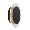 wall and ceiling luminaire LIDO round, adjustable, indirect, perforated IP20, black matt dimmable