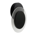 wall and ceiling luminaire LIDO round, adjustable, indirect, perforated IP20, black matt dimmable