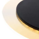 wall and ceiling luminaire LIDO round, adjustable, indirect, perforated IP20, black matt dimmable