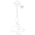 Mexlite Mexlite Pendant luminaire GAEVE, 1 flame, black