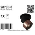 Mexlite ceiling luminaire FEZ 1 flame IP20, bronze dimmable