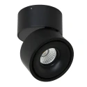 Plafondarmatuur FEZ 1-vlams, rond, draaibaar, roteerbaar, set terug IP20, zwart mat dimbaar