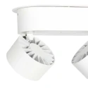 ceiling luminaire FEZ 2 flames IP20, white dimmable