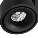 Mexlite Plafondarmatuur FEZ 2-vlams, ovaal, draaibaar, roteerbaar, set terug IP20, zwart mat dimbaar