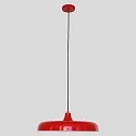pendant luminaire KRISIP down, 1 flame, flat E27 IP20, red dimmable