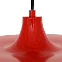 pendant luminaire KRISIP down, 1 flame, flat E27 IP20, red dimmable