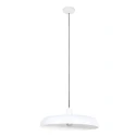 Steinhauer Pendelarmatuur KRISIP down, 1-vlams, plat E27 IP20, wit mat dimbaar
