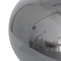 Steinhauer Tafelarmatuur REFLEXION - Ø 22CM 1-vlams, plat, met schakelaar, met stekker E27 IP20, zwart mat 