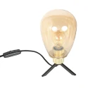 Steinhauer table lamp REFLEXION 1 flame E27 IP20, brass dimmable