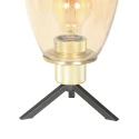 Steinhauer table lamp REFLEXION 1 flame E27 IP20, brass dimmable