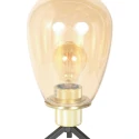 Steinhauer table lamp REFLEXION 1 flame E27 IP20, brass dimmable