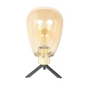 Steinhauer table lamp REFLEXION 1 flame E27 IP20, brass dimmable