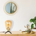 Steinhauer table lamp REFLEXION 1 flame E27 IP20, brass dimmable