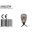Steinhauer table lamp REFLEXION - Ø 15CM 1 flame, high, with switch, with plug E27 IP20, black matt 