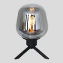 Steinhauer table lamp REFLEXION - Ø 15CM 1 flame, high, with switch, with plug E27 IP20, black matt 