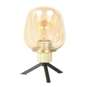 Steinhauer table lamp REFLEXION 1 flame E27 IP20, brass dimmable