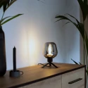 Steinhauer table lamp REFLEXION - Ø 14CM 1 flame, with switch, with plug E27 IP20, black matt 