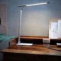 table lamp SERENADE rotatable, CCT Switch, tiltable, with touch dimmer IP20, steel brushed dimmable