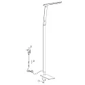 Staande lamp SERENADE CCT Switch, instelbaar, met aanraakdimmer IP20, aluminium geborsteld dimbaar