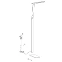 Steinhauer floor lamp SERENADE CCT Switch, adjustable, with touch dimmer IP20, black matt dimmable