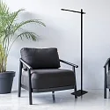Mexlite Staande lamp STEKK kantelbaar, met aanraakdimmer IP20, zwart mat dimbaar
