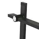 Mexlite Staande lamp STEKK kantelbaar, met aanraakdimmer IP20, zwart mat dimbaar