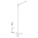 Mexlite Staande lamp STEKK kantelbaar, met aanraakdimmer IP20, zwart mat dimbaar