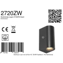 Steinhauer Steinhauer Outdoor wall luminaire, LED, 2 flames, 4W, 2700K, IP44, black