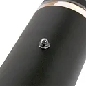 Steinhauer Wandarmatuur voor buitenshuis PANAY up down, cilindrisch, instelbaar, met helderheidssensor GU10 IP44, zwart mat dimbaar