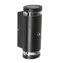 Steinhauer Steinhauer Outdoor wall luminaire, LED, 2 flames, 4W, 2700K, IP54, black
