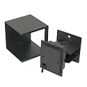 Steinhauer Wandarmatuur LOGAN up down, cubusvorm, instelbaar, met helderheidssensor, schakelbaar IP54, zwart mat 