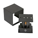 Steinhauer Wandarmatuur LOGAN up down, cubusvorm, instelbaar, met helderheidssensor, schakelbaar IP54, zwart mat 