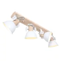 Plafondarmatuur GEARWOOD 4-vlams, instelbaar E27 IP20, wit dimbaar