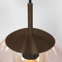 Steinhauer Pendelarmatuur BOLLIQUE 5-vlams E27 IP20, cacao dimbaar