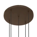 Steinhauer Pendelarmatuur BOLLIQUE 5-vlams E27 IP20, cacao dimbaar