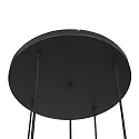 Steinhauer pendant luminaire BOLLIQUE 5 flames E27 IP20, amber, brass, black dimmable