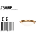 Steinhauer Steinhauer Wall and ceiling luminaire CEILING AND WALL, 1 flame, bronze