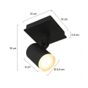 Steinhauer Steinhauer Spot POINT NOIRS LED, 1 flame, GU10, black