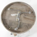 Mexlite Plafondarmatuur GEARWOOD 3-vlams, rond, instelbaar E27 IP20, hout, antiek dimbaar