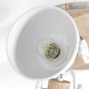 Mexlite Plafondarmatuur GEARWOOD 3-vlams, rond, instelbaar E27 IP20, hout, antiek dimbaar