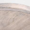 Mexlite Plafondarmatuur GEARWOOD 3-vlams, rond, instelbaar E27 IP20, hout, antiek dimbaar