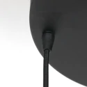 Steinhauer Steinhauer Pendant luminaire REFLEXION, 3 flames, smoky, fitting black