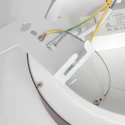 Steinhauer ceiling luminaire RINGLEDE 1 flame IP20, bronze dimmable