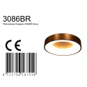 Steinhauer ceiling luminaire RINGLEDE 1 flame IP20, bronze dimmable