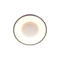 Steinhauer ceiling luminaire RINGLEDE 1 flame IP20, bronze dimmable