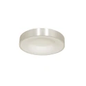 Plafondarmatuur RINGLEDE - Ø 30CM klein, rond, direct / indirect IP20, zilver geborsteld dimbaar