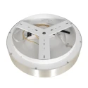Steinhauer Plafondarmatuur RINGLEDE - Ø 30CM klein, rond, direct / indirect IP20, zilver geborsteld dimbaar